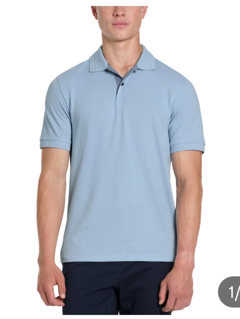 (6)Scotch & Soda Mens Jacquard Short-Sleeve Polo